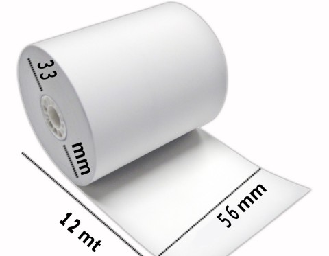 56X12 METRE YAZAR KASA POS ROLOSU 840 Adet - 84 PAKET (1KOLİ)