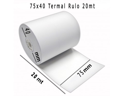 75X20 METRE TERMAL RULO  50'Lİ PAKET
