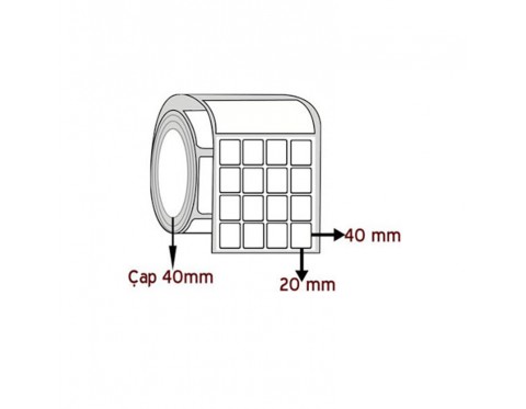 40X20 YANYANA 4'LÜ BİTİŞİK TERMAL BARKOD ETİKETİ