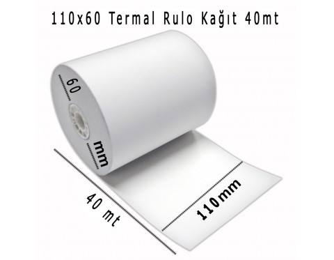 110X40 METRE TERMAL RULO 160'LI (1KOLİ) 110X40 METRE TERMAL RULO 160'LI (1KOLİ)